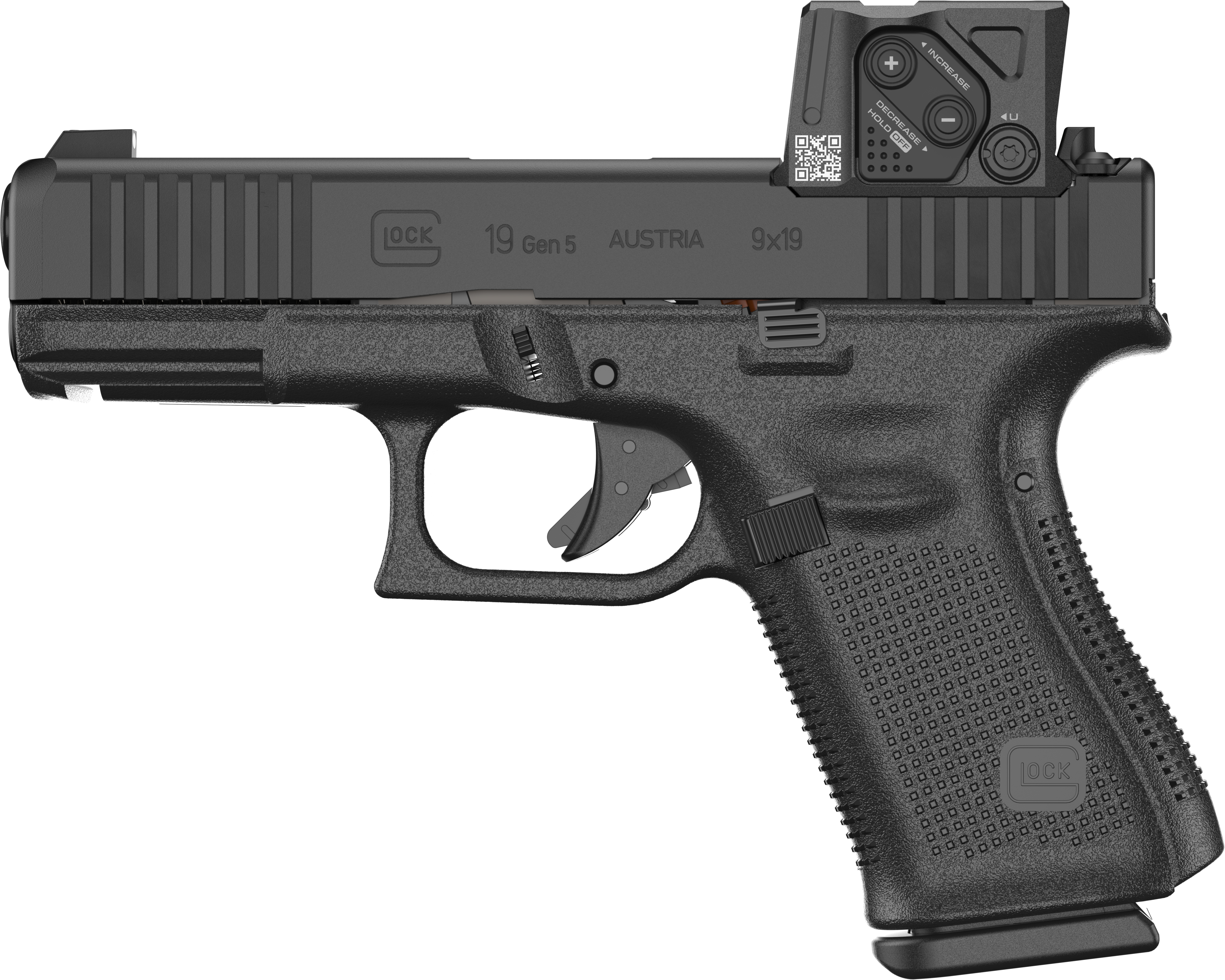 GLOCK Handgun G19 Gen5 A-Cut (MOS 08/FS/Combo)