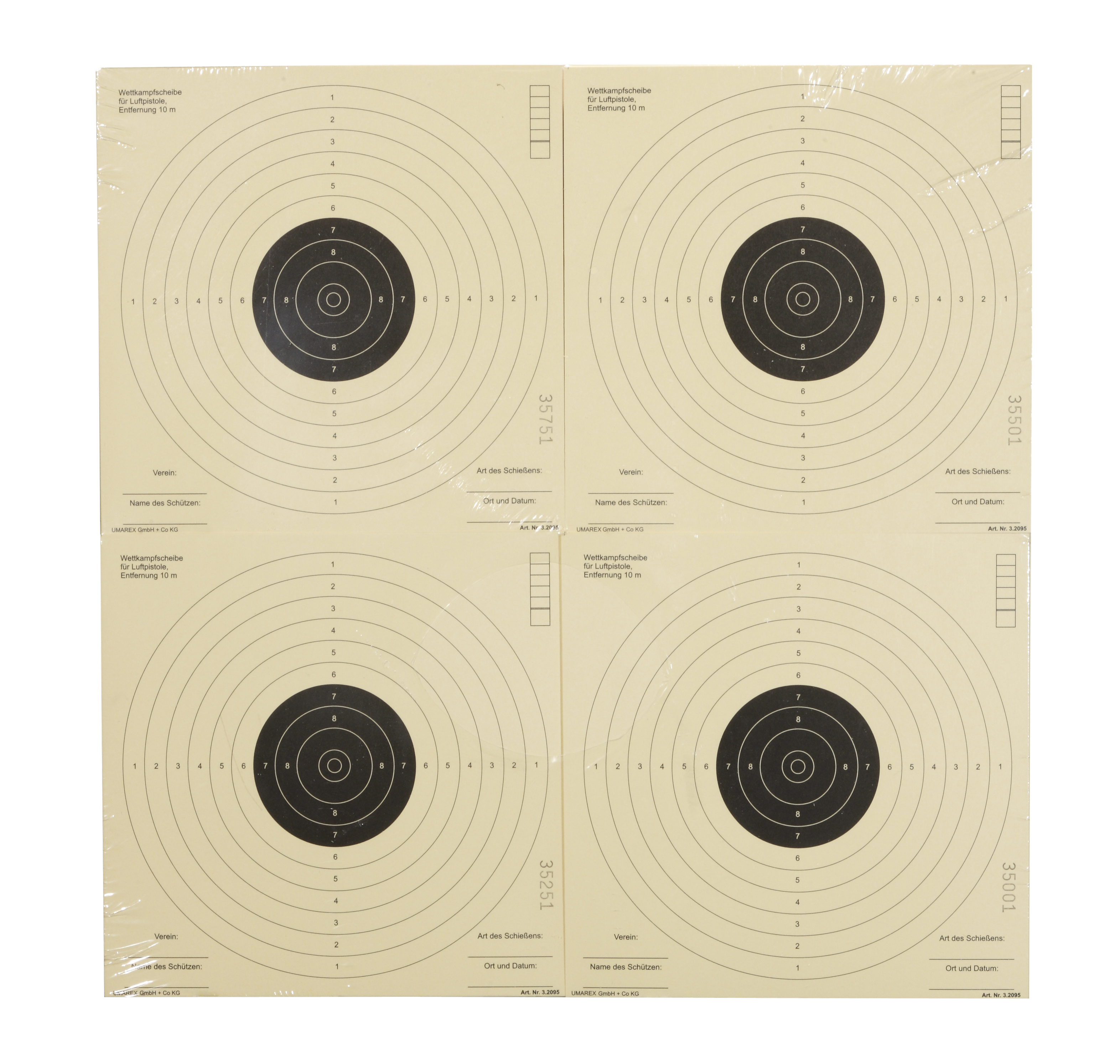 UMAREX Paper Targetfaces 17 x 17cm