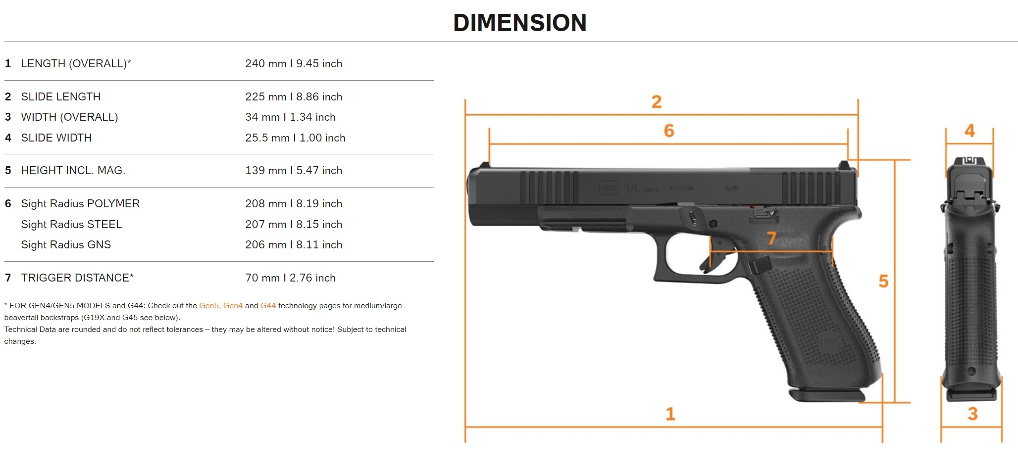 Glock 17L Gen5 MOS/FS