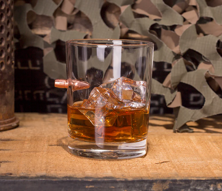 LUCKY SHOT Bullet Whiskey Glass .308