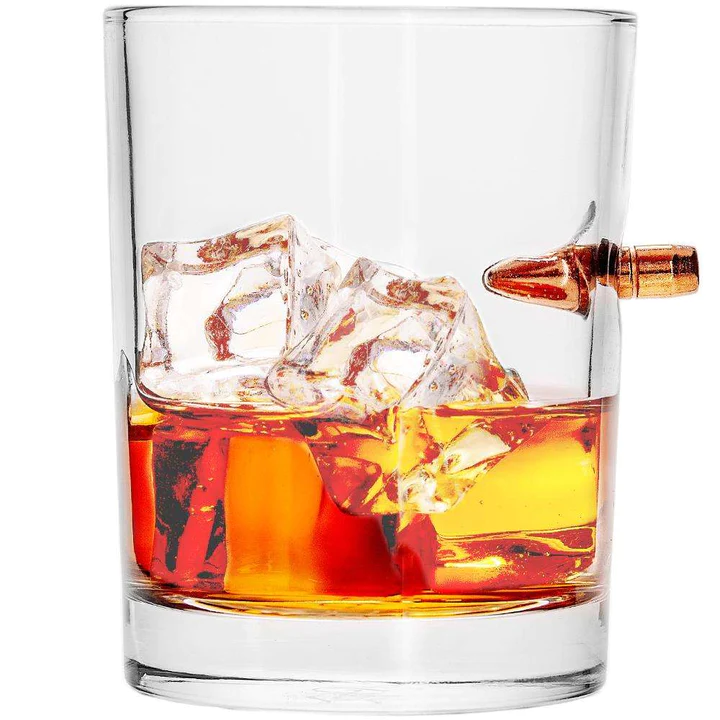 LUCKY SHOT Bullet Whiskey Glass .308