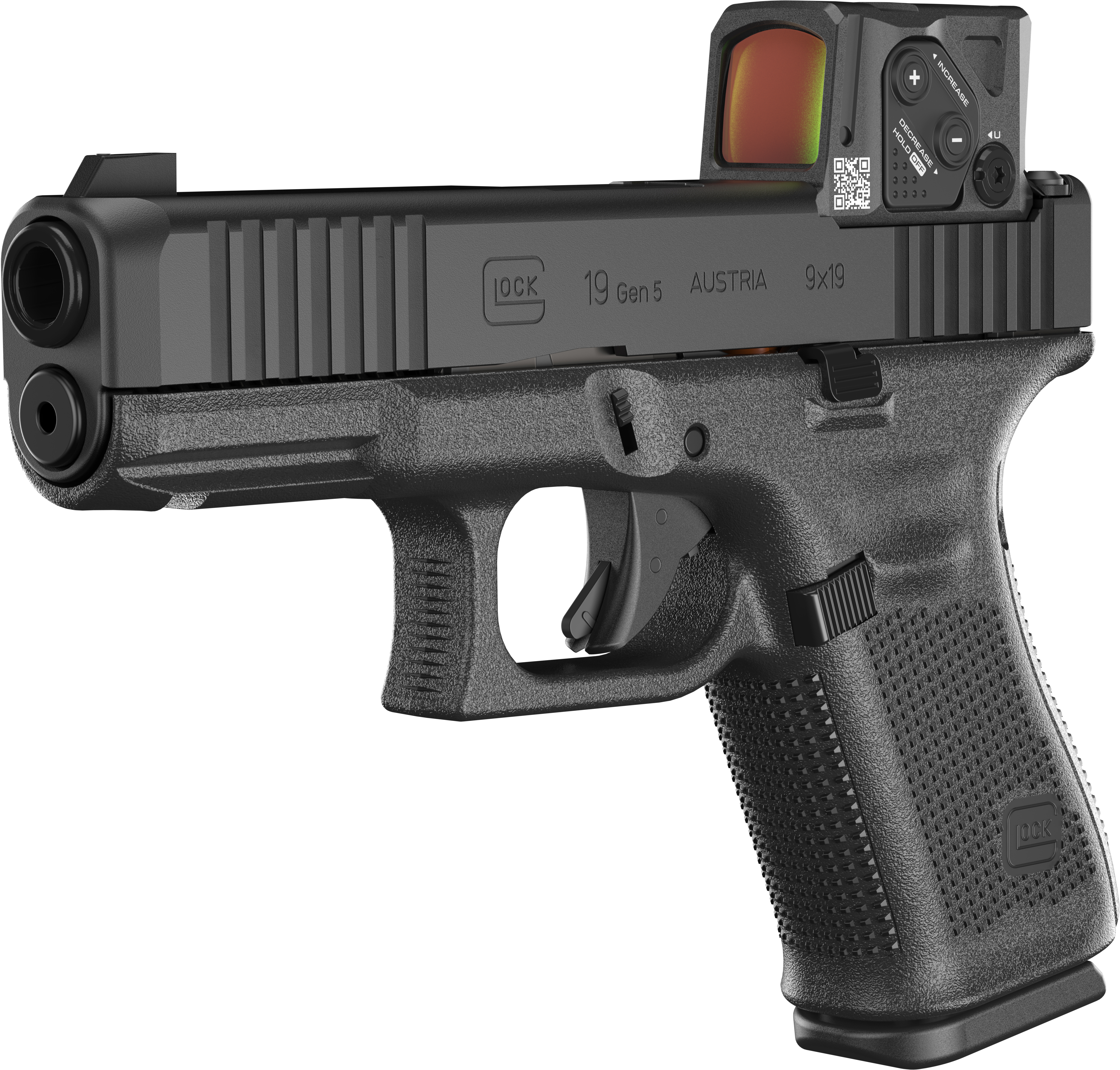 GLOCK Handgun G19 Gen5 A-Cut (MOS 08/FS/Combo)