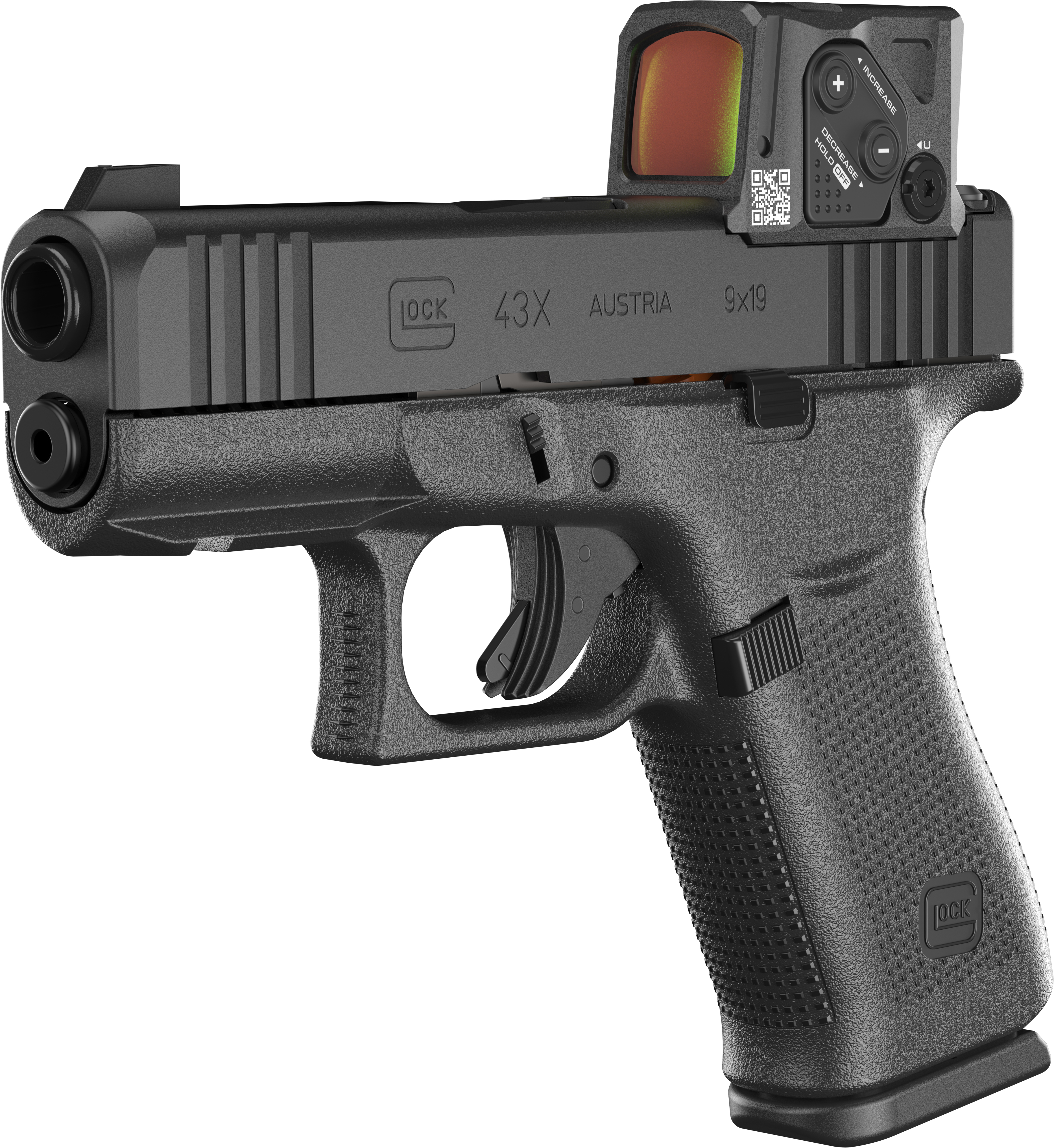 GLOCK Handgun G43X Gen5 A-Cut (MOS 08/FS/Combo)